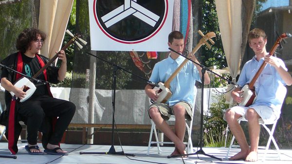 Kevin, Luke (my brother) and I playing at the 2007 Japanese Culture Fair